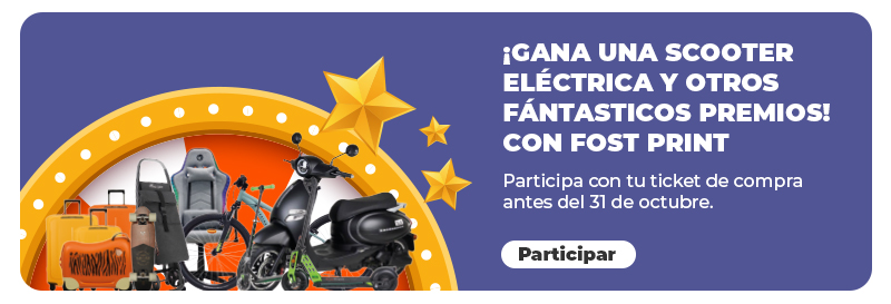 gana una scooter eléctrica con Fost Print